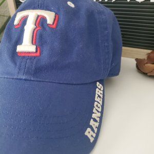 MLB Official Texas Rangers Logo Hat Blue Adjustable Kids/Ad…